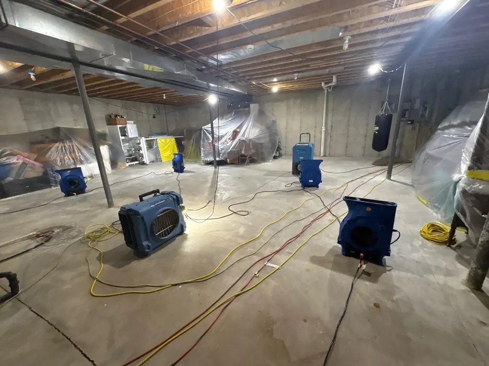 Restoration equipment on a Torrance job