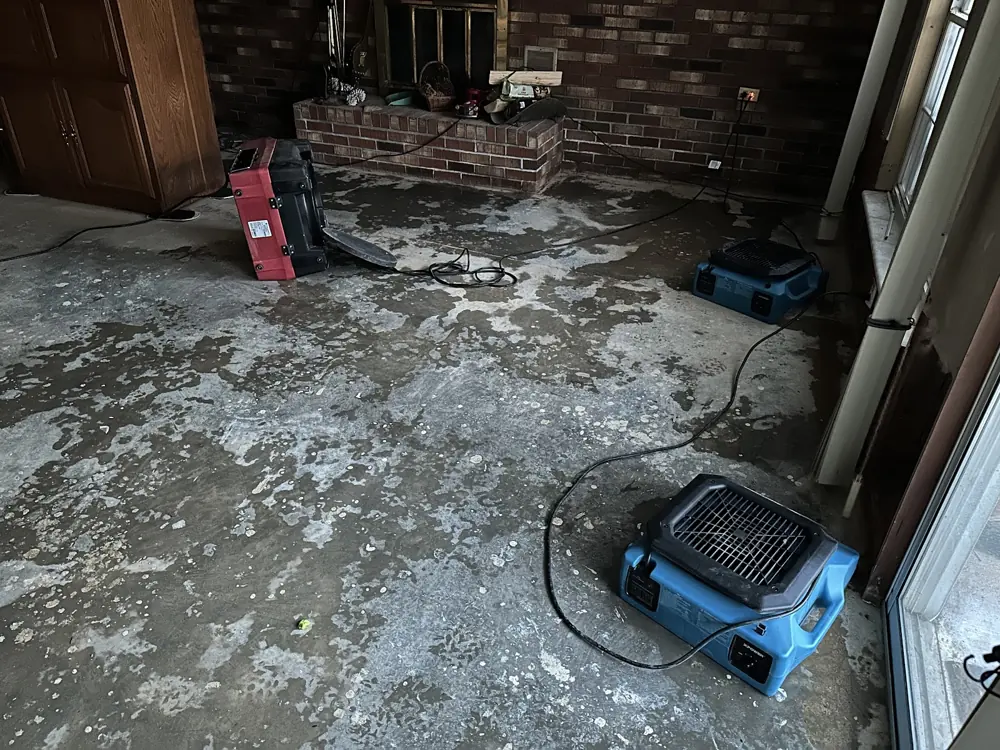 Restoration equipment on a Torrance job