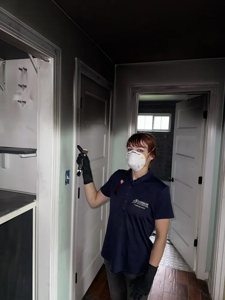 Torrance Restoration Experts technician on a job in Torrance