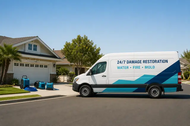 Shower & Tub Overflow Cleanup Hawthorne, California service vehicle from Torrance AquaAid